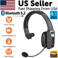Auriculares inalámbricos Bluetooth 5.2 para camionero con micrófono con cancelación de ruido para teléfonos PC