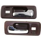 Door Handle Set For 1990-93 Honda Accord With Lock Hole Brown Housing Front 2Pc