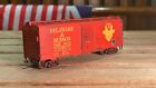 HO Scale Weathered Delaware & Hudson (D&H) 40' Boxcar Red 