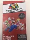 2020 Nintendo Super Mario Kids Valentines Scented Tattoos 32ct Paper Magic Group