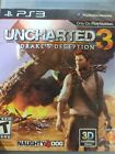 Uncharted 3: Drake's Deception (Sony PlayStation 3, PS3, 2011)  Very Good