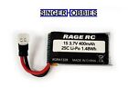 RAGE RC RGRA1328 3.7V 400mAh 25C LiPo Battery Micro Warbirds Tempest 600 HH