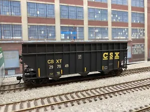 Custom CSX Coke Express #297649 Bowser HO Scale 100-Ton 3-Bay Hopper W/extension - Picture 1 of 10