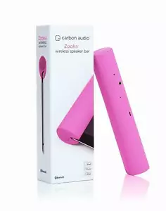 CARBON AUDIO ZOOKA WIRELESS SPEAKER BAR PINK  - Picture 1 of 1