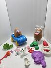 Vintage 1985 Playskool Mr & Mrs Potato Head Toy Lot + pieces And Potato Car Rare