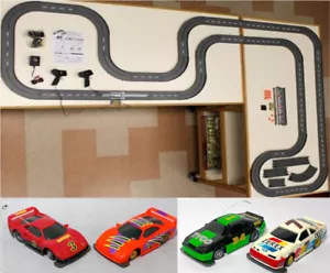 1993 UNUSED TYCO TCR Slotless Slot Car Total Control RACE SET 34ft + 5 Vehicles! - Picture 1 of 10