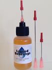 Liquid Bearings 100%-synthetic oil w/XL needle for FASTER Rollerblades, skates!