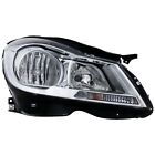 Headlight For 2012-2014 Mercedes Benz C250 Right Chrome Housing With Bulb CAPA