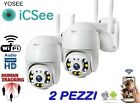 2X TELECAMERA TELECAMERE ESTERNA ICSEE CAM PTZ WIFI CAMERA  NEW WIRELESS ESTERNO