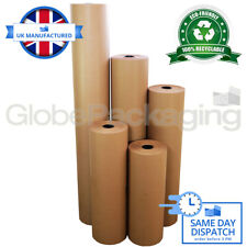 STRONG BROWN KRAFT WRAPPING PARCEL PAPER 90GSM FREE P&P