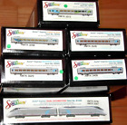 HO BACHMANN SPECTRUM ACELA EXPRESS AMTRAK SET 5 CARS & DUAL LOCOMOTIVE