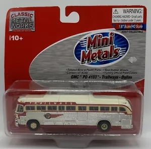 HO CMW Mini Metals #32110 Trailways GMC PD-4103 Bus Dallas BRAND NEW - Picture 1 of 3