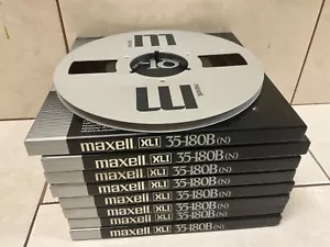 Maxell XLI 35-180B Reel To Reel Tape 10.5" X 1/4 USED for each. - Picture 1 of 9