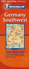 Germany: Southwest 545 (Michelin Regional Maps) by Michelin Sheet map, folded