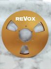 One Pair Gold Revox 10.5'' 1/4'' tape reel For Reel To ReeL Tape Recorders