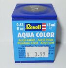 Revell Aqua Color Acrylic Paint (18ml) Matt Black 08 #36108 NEW