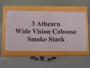 Athearn Parts - 3 Smoke Stacks for Wide Vision Caboose - Picture 1 of 2