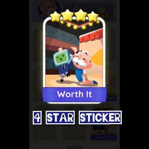 1 x Worth It :- Monopoly_Go Sticker (Read Description)