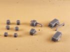 Z Scale 10 Pc Roof Details, 3D Printed, UNPAINTED