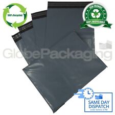 50 x STRONG LARGE GREY POSTAL MAILING BAGS 12x16"