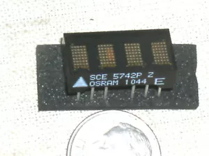 OSRAM SCE 5742P 5 x 7 4C ADDRESSABLE SIP SERIAL DOT MATRIX SUPER RED LED DISPLAY - Picture 1 of 5