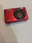 Samsung SL620 12.2MP Digital Camera - Red with audio video cable