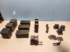 HO Scale 20 pc Warehouse Details w/ Forklift, 3D Printed, Unpainted