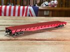 HO SCALE Great Northern (GN) Railroad 50' Flatcar Red 