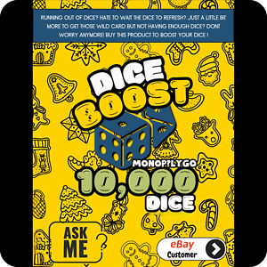 ⚡Monopoly Go Dice Boost Up To 10K - 100K Dices 🎲 | Legal & Fast Delivery⚡