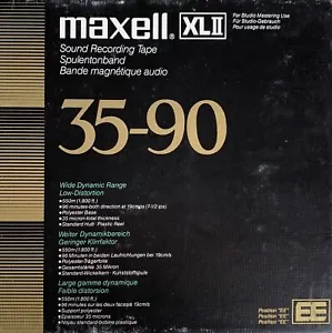 Maxell XL-2 Reel to Reel Recording Tape, LP, 7" Reel, 1800 ft. - Picture 1 of 3