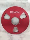 One Pair Red DENON 10.5'' 1/4'' tape reel For Reel To ReeL Tape Recorders