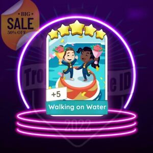 New Monopoly GO 5 Star ⭐️⭐️⭐️⭐️⭐️ Stickers - WALKING ON WATER  ⚡️Fast Respond⚡️