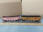 HO Scale TWO WEATHERED HOPPERS RALSTON JEFFERSON, UNION PACIFIC