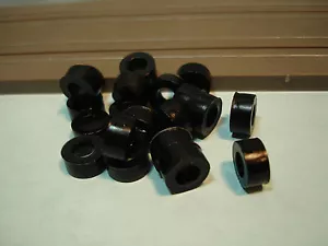 10 PAIR SILICONE BLACK AURORA AFX H.O. SCALE SLOT CAR  AFX REAR TIRES SEE DETAIL - Picture 1 of 4