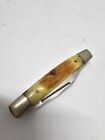 SMOOTH BONE LONG PULL  KNIFE NICE Vintage Pocket Knife!!