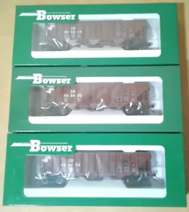 HO SCALE BOSWER 3 70 TON 12 PANEL H39 HOPPERS CONRAIL - Picture 1 of 4