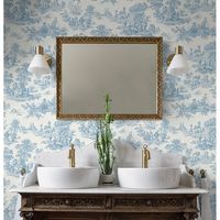 One Allium Way® Spurling Peel & Stick Toile Wallpaper & Reviews | Wayfair