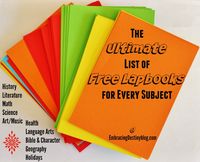 Ultimate List of Free Lapbooks for Every Subject @ embracingdestinyblog.com