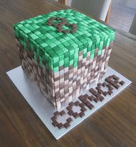 Excel Designed Minecraft Cake • My Online Training Hub