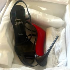 Like Brand New (Worn Once) Red Bottoms. Only Selling As The Sizing Is Off. Strappy, Sexy And Ready For A Night Out. Buy Today, They Ship Same Day!! Lv Red Bottoms, Louis Vuitton Shoes Heels Red Bottoms, Luis Vuitton Shoes Heels Christian Louboutin Red Bottoms, Black Christian Louboutin Heels, Ysl Heels Red Bottoms, Dark Red Heels Prom, Red Bottom Heels Outfit Classy, Black Heels Red Bottoms, Louibittons Heels