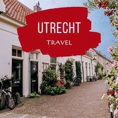 there is a red sign that says utregh travel