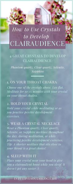 Crystals For Clairaudience, Clairaudience Development, Clairaudience Exercises, Taurus Witch, Mediumship Development, Wicca Spells, The Power Of Positive Thinking