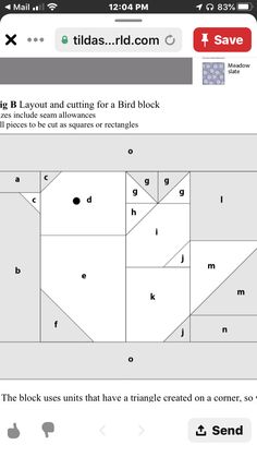 the app shows how to make an origami block with blocks and numbers on it