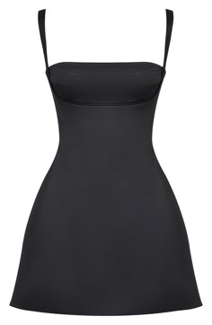 A rich satiny finish elevates this sleeveless mini topped with a quilted bodice. Exclusive retailer 31 1/2" length (size Medium) Square neck Lined 100% polyester Dry clean Imported Dresses For Casual Party, Black Mini Dress Square Neck, Classy Mini Black Dress, Little Black Mini Dress, Black Mimi Dress, House Of Cb Kara, Black Dress Mini Outfit, House Of Cb Black Mini Dress, 90s Black Mini Dress