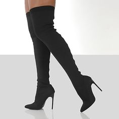 Categoría:Botas; Materiales Superiores:Tela Elástica; Temporada:Invierno; Tipo de Tacón:Tacón alto,Tacón de Aguja; Sexo:Mujer; Forma del Dedo:Dedo Puntiagudo; Tipo:Botas por encima de la rodilla; Estilo:Sensual; Altura del tacón (pulgadas):3-4; Materiales de la Suela:Goma; Ocasión:Diario; Tipo de Cierre:Mocasín; Diseño:Color sólido; modo de producción:Autoproducido; 2022 Tendencia:Calcetines,Tacones de aguja; Largo del pie:; Anchura de Pie:; fuente de fecha del gráfico de tamaño:Proporcionado po Trendy Knee-high Boots For Winter, Trendy Knee-high Boots For Spring, Fitted Pointed Toe Knee-high Boots For Night Out, Casual Pointed Toe Knee-high Boots, Trendy Fitted Knee-high Boots With Pointed Toe, Casual Fitted Knee-high Boots With Pointed Toe, Casual Knee-high Boots For Party, Fall Over The Knee Boots, Fitted Over-the-knee Boots For Fall