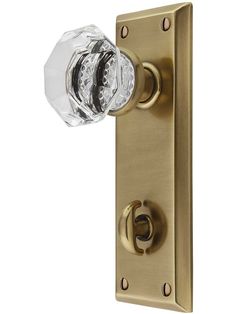 an image of a door handle with crystal knob