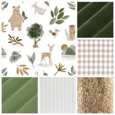 New Release Neutral Crib Bedding- Deer and Bear Woodland Baby & Toddler Bedding Collection - DBC Baby Bedding Co Modern Forest Nursery, Nursery Ideas Woodland, Hunter Nursery, Forest Baby Nursery, Woodsy Nursery, Nursery Woodland Animals, Baby Deer Nursery, Green Nursery Boy, Woodland Creatures Nursery