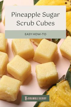 Solid sugar scrubs have all the same exfoliating benefits, but they’re a little easier to handle. They also look super cute! This recipe is made with watermelon oil, sugar, and melt and pour soap base. The bars come together in about 15 minutes, and they're ready to use or gift once they're fully cool and hard. To use, warm the cube in water and then break it apart in your hands. Apply to damp skin. The cube will lather, scrub, and moisturize all at once. Homemade Trinkets, Body Scrub Cubes, Body Scrubs Homemade, Pineapple Sugar Scrub, Exfoliating Benefits, Melt And Pour Soap Recipes, Melt And Pour Soap Base, Scrub Bars