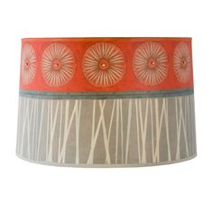 Janna Ugone & Co Lamp Shades Large Drum Lamp Shade in Tang Unique Lamp Shades, Floor Lamp Shade, Replacement Lamp Shades, Justin Thomas, Base Lamp, Decorative Lamp Shades, Drum Lamp Shade, Drum Lamp, Cabin Lighting