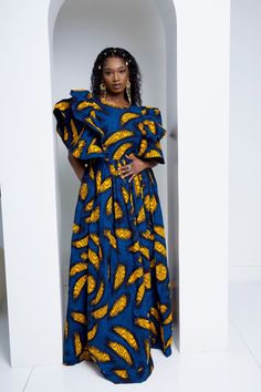 Beauty And Style 🔥 Discover the beauty of African culture and fashion with our exquisite African Ankara dresses. These vibrant and stylish dresses are a celebration of rich African heritage, featuring intricate Ankara prints and elegant designs. Whether you're dressing up for a special occasion or simply want to make a statement, our maxi dresses are the perfect choice. Embrace the bold colors, patterns, and craftsmanship that make each dress a unique piece of art. Step into the world of Africa Floor-length Printed Dress For Wedding, Floor-length Printed Wedding Dress, Floor-length Wedding Dress With Prints, Floral Print Floor-length Dress For Festivals, Printed Maxi Dress For Wedding, Printed Maxi Dress For Evening, Evening Printed Maxi Dress, Multicolor Floor-length Maxi Dress For Festive Occasions, Blue Floral Print Long Dress